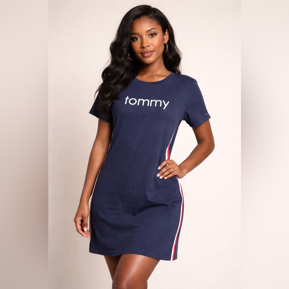Tommy Hilfiger Navy Blue Shirt Dress